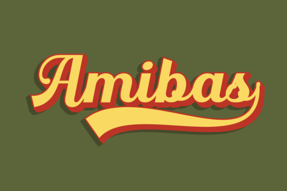 Amibas: Your Go-To Font for Retro Branding