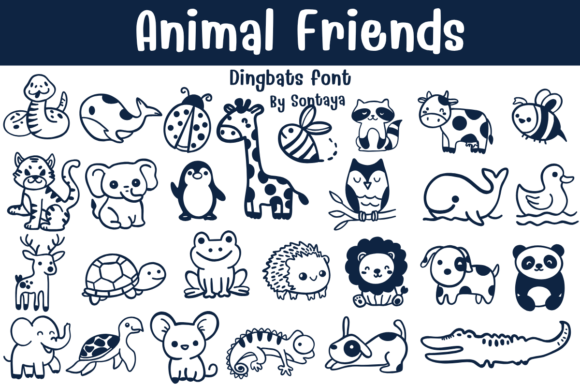Animal Friends: A Playful Font for Creative Projects