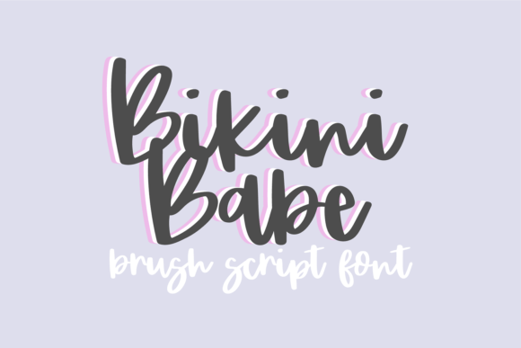 Bikini Babe: The Casual, Bouncy Brush Font for Creative Projects
