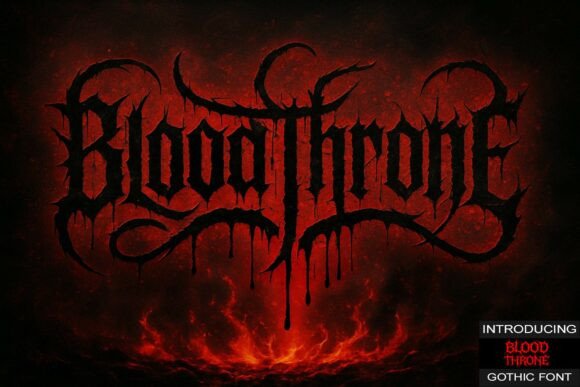 Blood Throne: A Typeface for Unapologetic Visual Statements