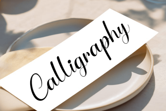 Calligraphy Font: Sweeping Ascenders for Artisan Brands