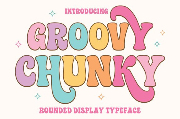 Groovy Chunky: A Playful Display Font for Modern Designs