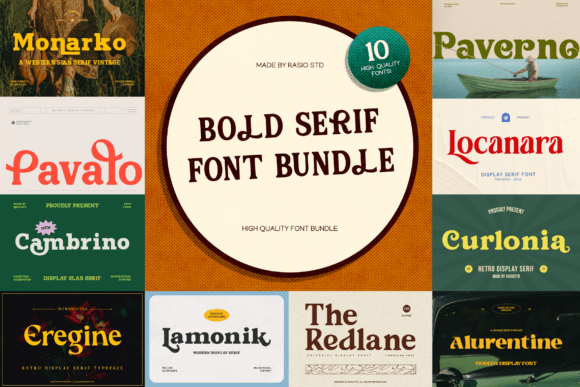Make a Statement with the Bold Serif Font Bundle
