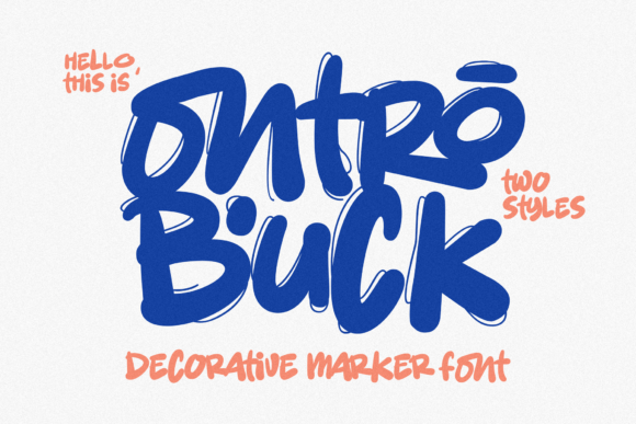 Ontro Buck: The Bold Decorative Marker Font for Impactful Design