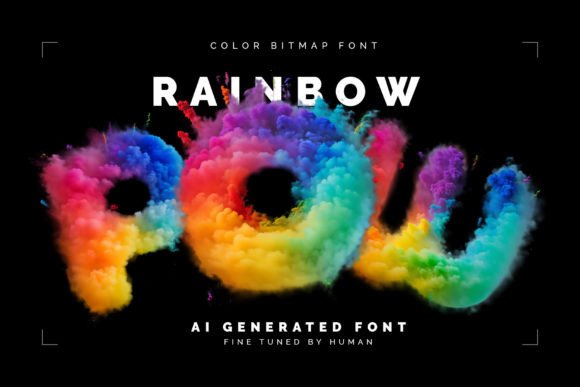 Rainbow Pow: The Smoky Color Font Making Waves