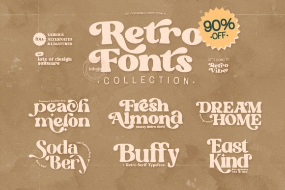 Retro Fonts Collection: Your Toolkit for Timeless Design