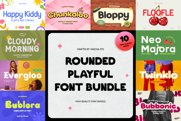 Rounded Playful Font Bundle: Bring Joy to Your Designs
