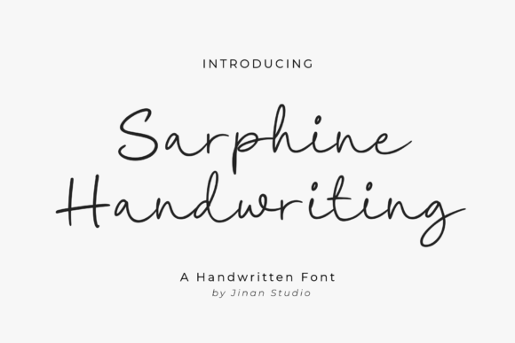 Sarphine: The Modern Handwritten Font for Authentic Design