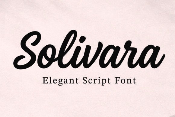 Solivara: The Script Font Blending Modern Style with Classic Grace