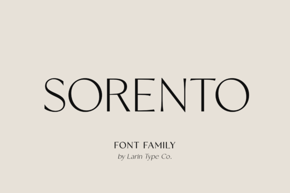Sorento Regular: A Serif for Modern Elegance