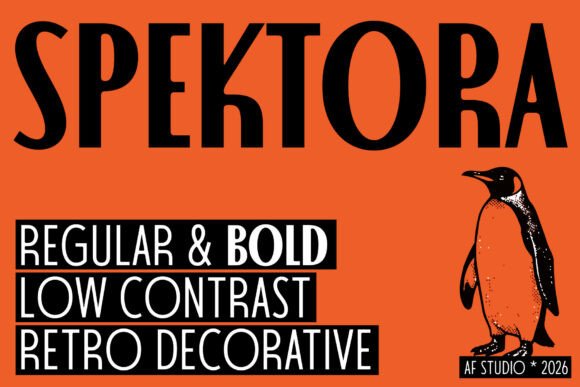 Spektora: The Condensed Display Font with Retro Soul