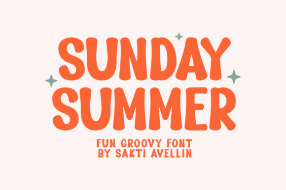 Sunday Summer: A Handcrafted Retro Font for Joyful Projects