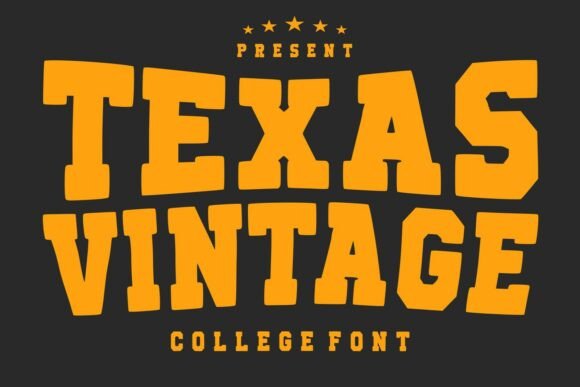 Texas Vintage: The Athletic Typeface for Bold Branding