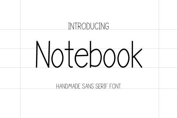 The Notebook Font: A Handmade Sans Serif for Clean, Modern Design