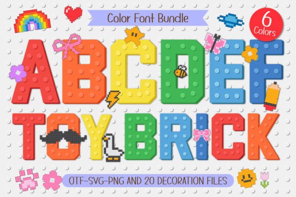 Toy Brick: A Creative Font for Playful Design