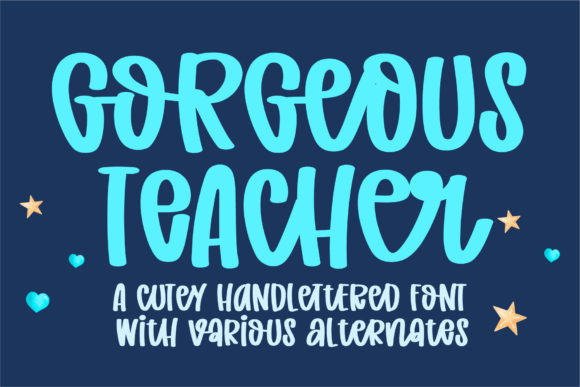 Using the Gorgeous Teacher Font for Authentic Branding