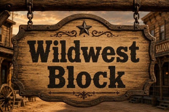 Wildwest Block: A Sturdy Western-Style Display Font
