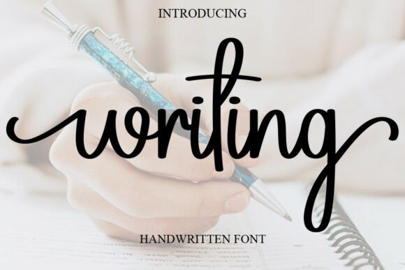 Writing: A Handwritten Font for Joyful, Romantic Design